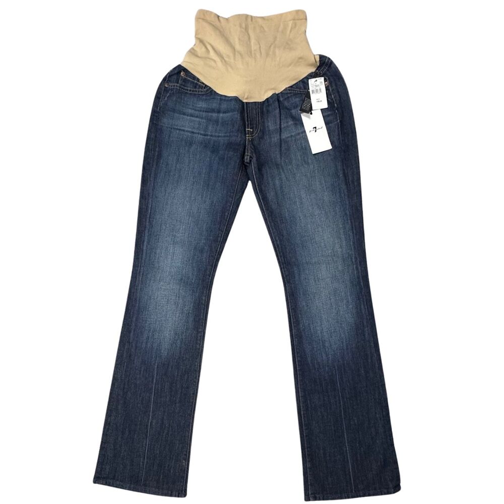 7 For All Mankind Blue Boot Cut Jeans